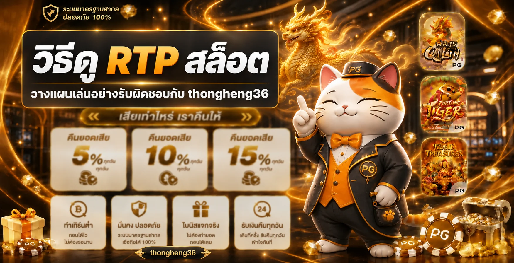 thongheng36 วิธีดู RTP สล็อตและความผันผวน